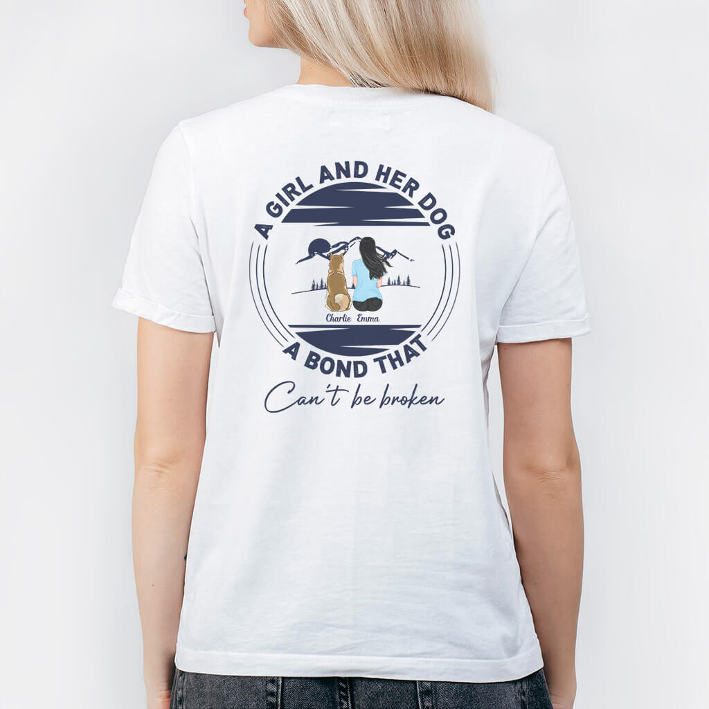 Bond Between A Girl And Her Dog Sweatshirt - Personalized Gifts For Pet Owners