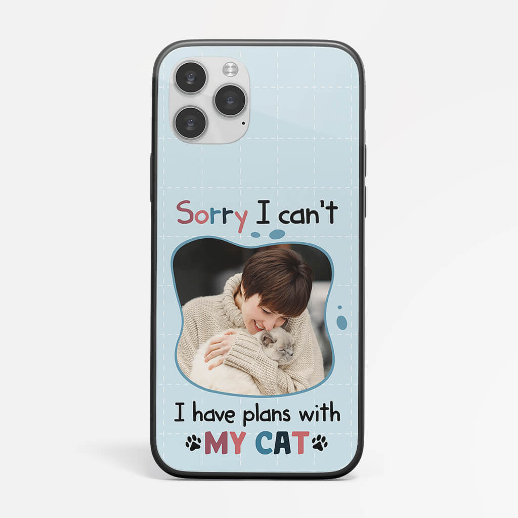 Personalized I Have Plans With My Cat iPhone 12 Phone Case