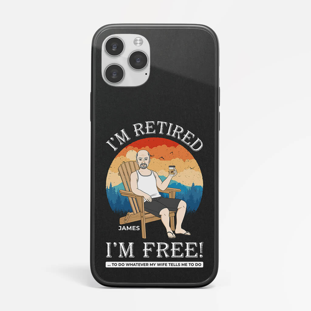 Personalized I'm Retired I'm Free iPhone 6 Phone Case