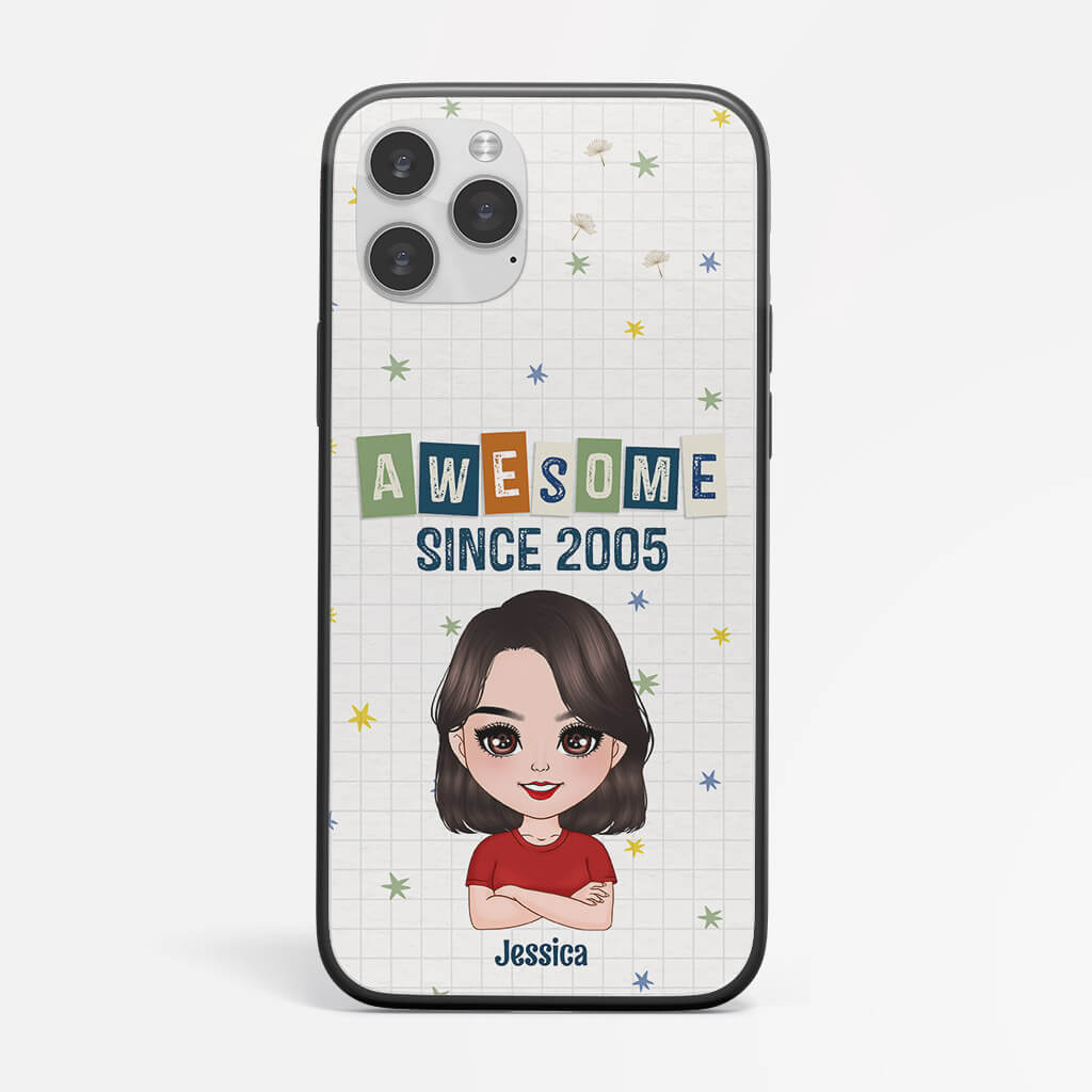Personalized Awesome Since 2002 iPhone 12 Phone Case