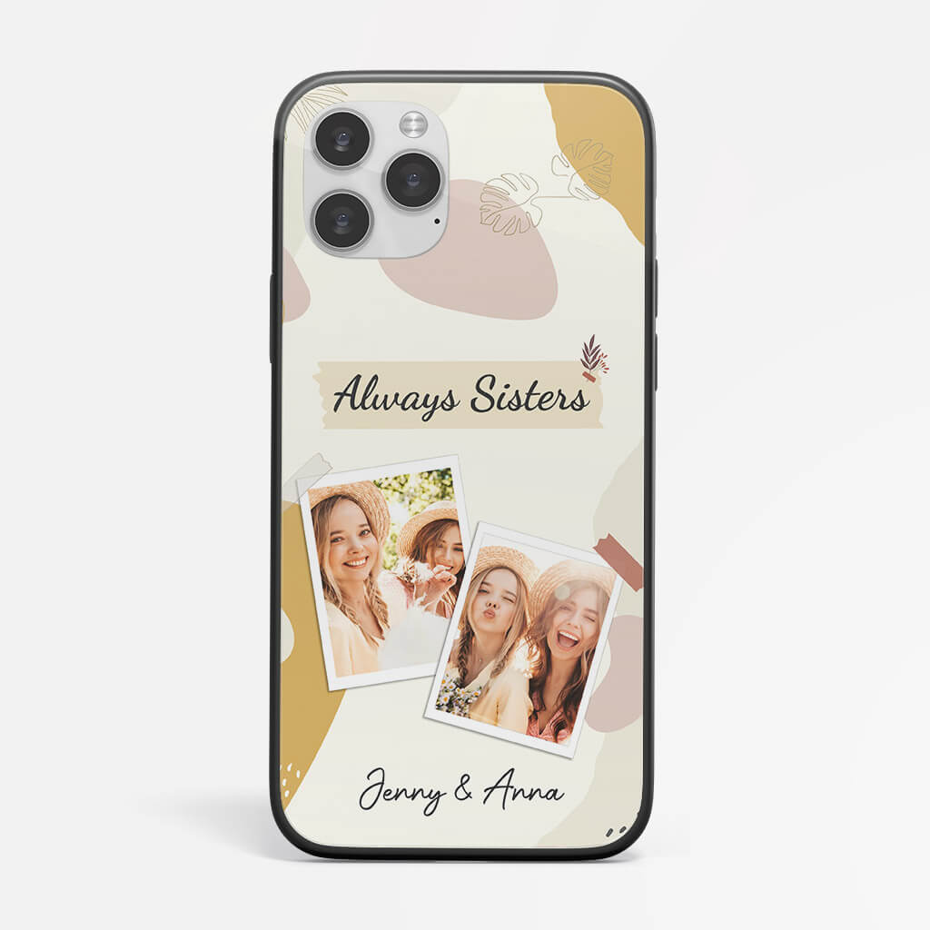 Personalized Always Sisters iPhone 14 Phone Case