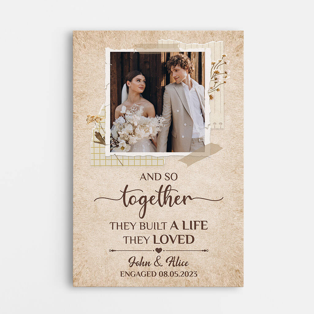Personalized Together They Built A Life They Loved Canvas