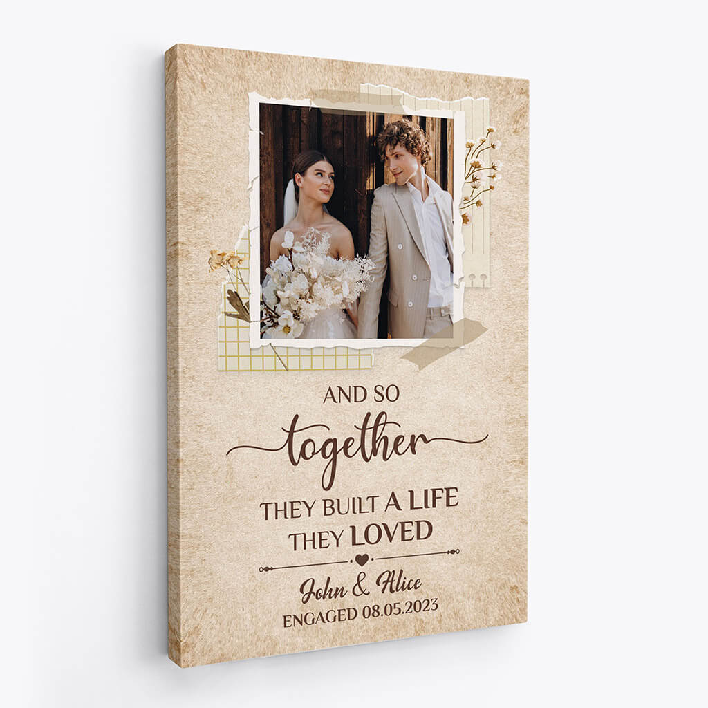 Personalized Together They Built A Life They Loved Canvas