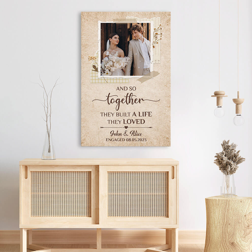 Personalized Together They Built A Life They Loved Canvas