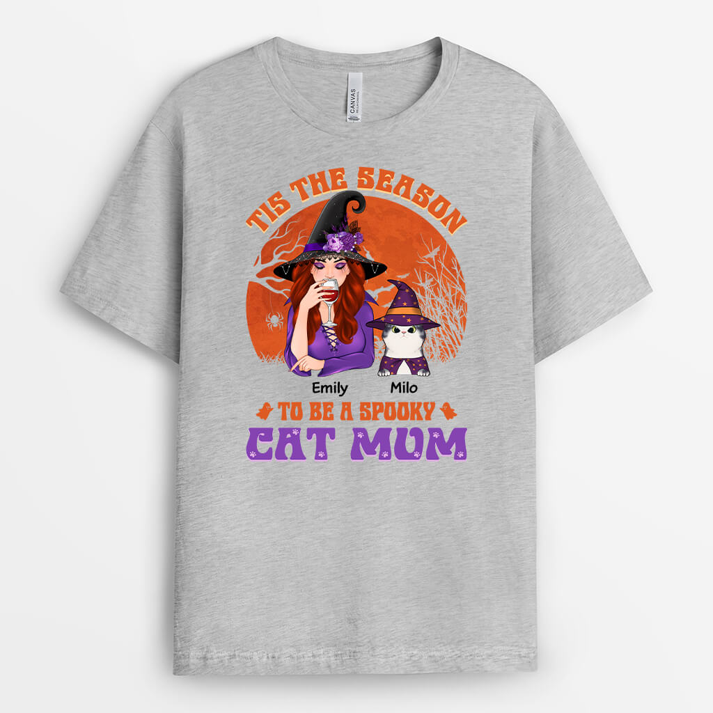 Halloween The Season Be Spooky Cat Mom Shirt - Custom Cat Mom Gifts