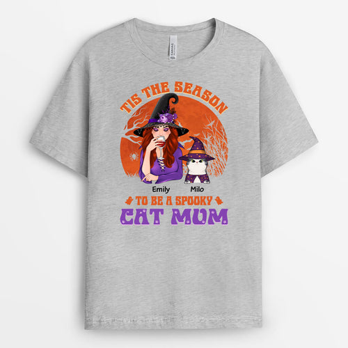 Halloween The Season Be Spooky Cat Mom Shirt - Custom Cat Mom Gifts
