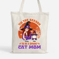 Personalized Tis The Season Spooky Cat Mom Tote Bag