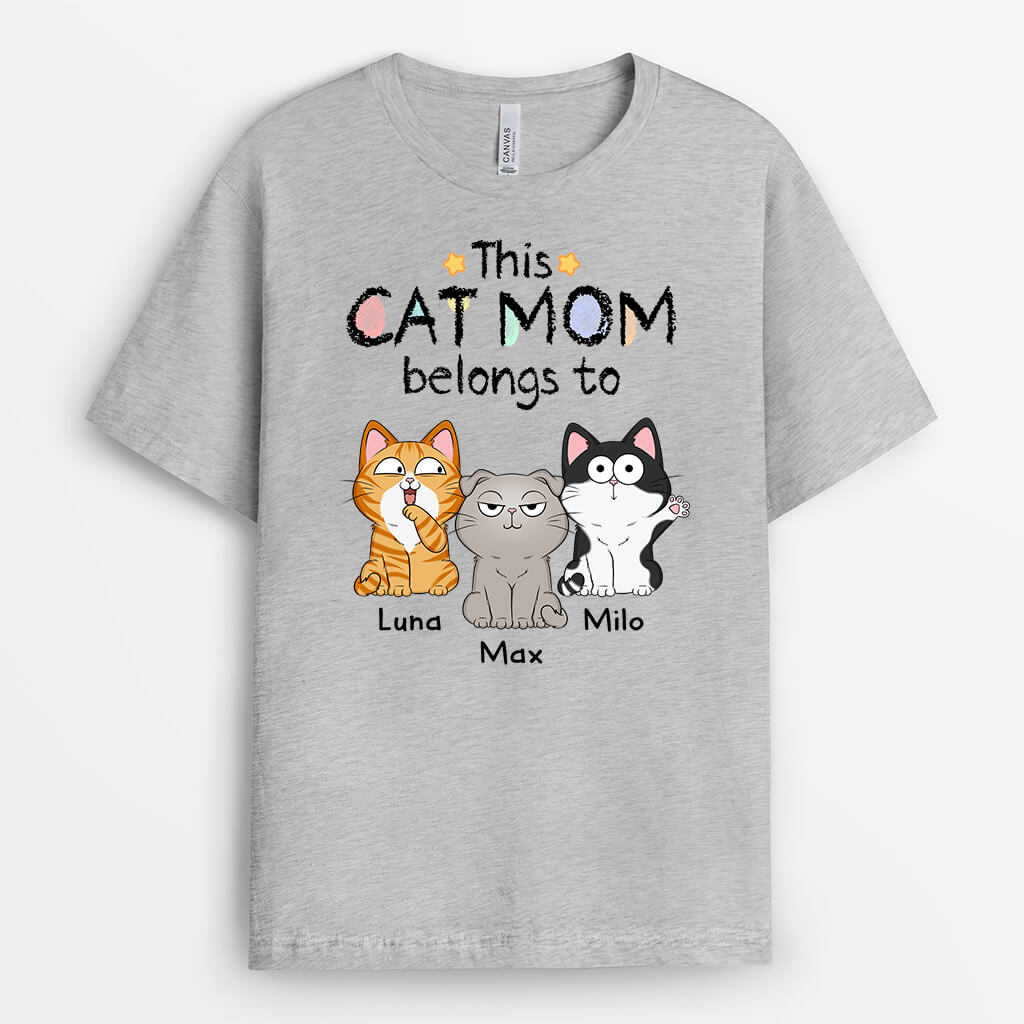 Personalized This Cute Cat Mom/Dad Belongs To T-Shirt