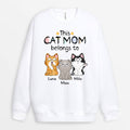 Personalized This Cute Cat Mom/Dad Belongs To Sweatshirt