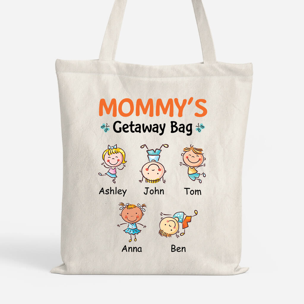 Personalized Mommy's Getaway Tote Bag
