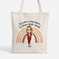 Personalized Big Heart Shapes Little Minds Tote Bag