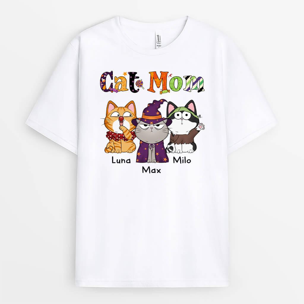 Custom Cat Shirts for Humans - Cat Mom Gifts for Halloween
