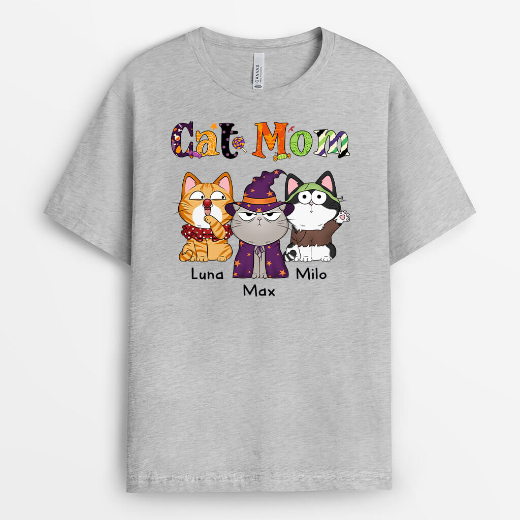 Custom Cat Shirts for Humans - Cat Mom Gifts for Halloween