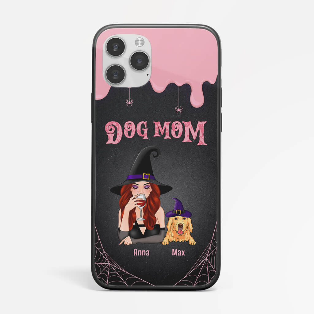 Dog Mom Witch iPhone 11 Phone Case - Custom Dog Mom Gifts for Halloween