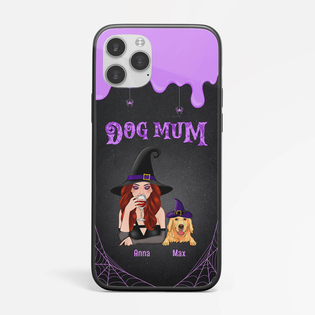 Dog Mom Witch iPhone 11 Phone Case - Custom Dog Mom Gifts for Halloween
