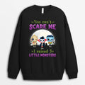 Personalized Can't Scare Me I Raised 3 Little Monsters Sweatshirt