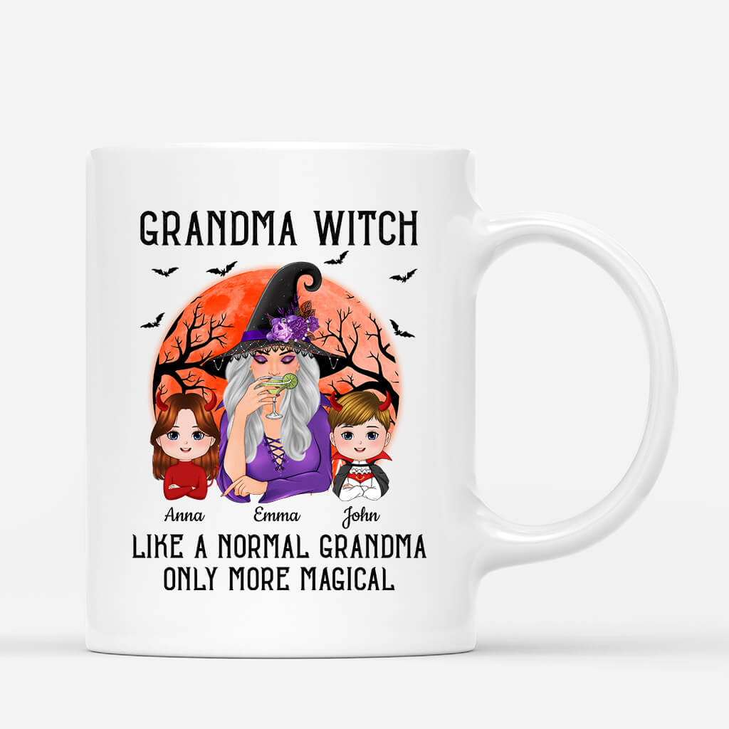 Personalized Like Normal Grandma More Magical Halloween Mug