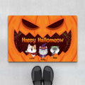 Personalized Happy Hallomeow Purr Or Treat Door Mat