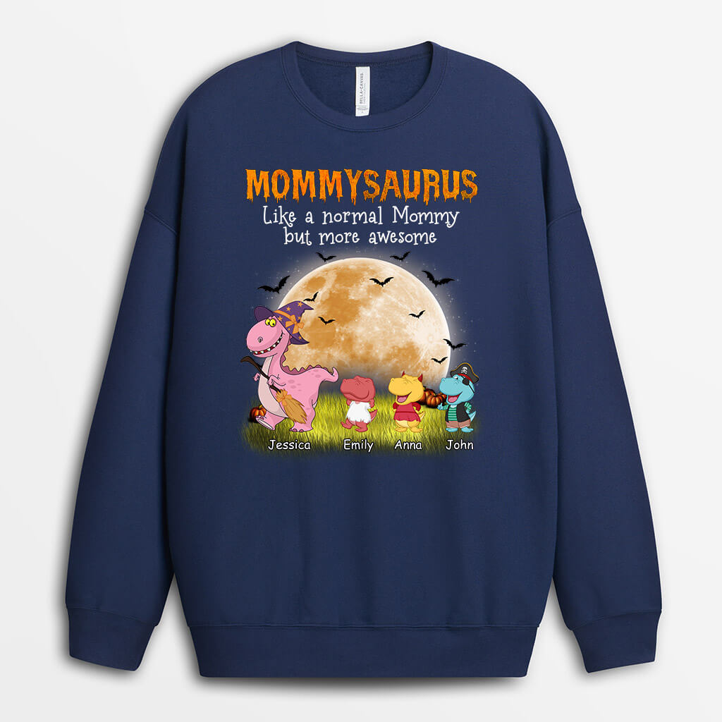 Personalized Grandma Dinosaur Halloween Sweatshirt