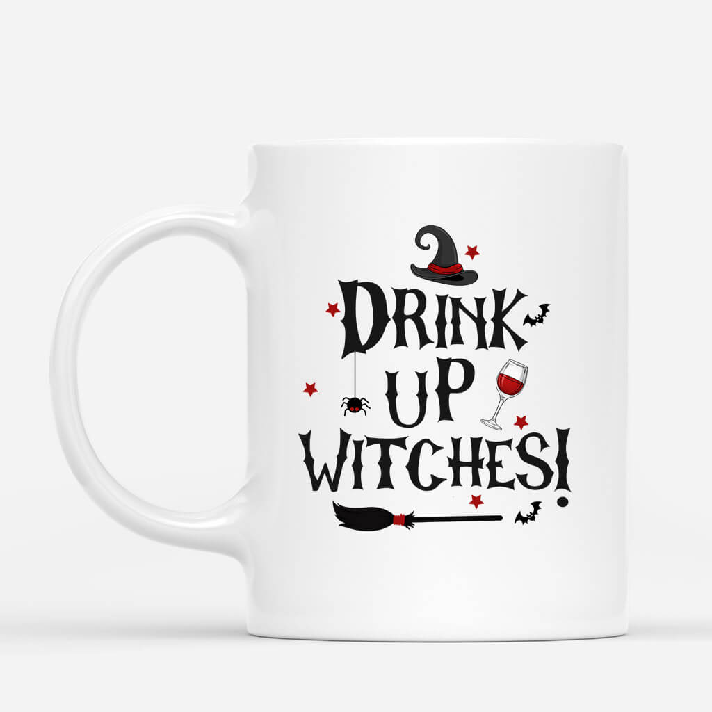 Sister Mug Personalized - Drink Up Witches Halloween Mug
