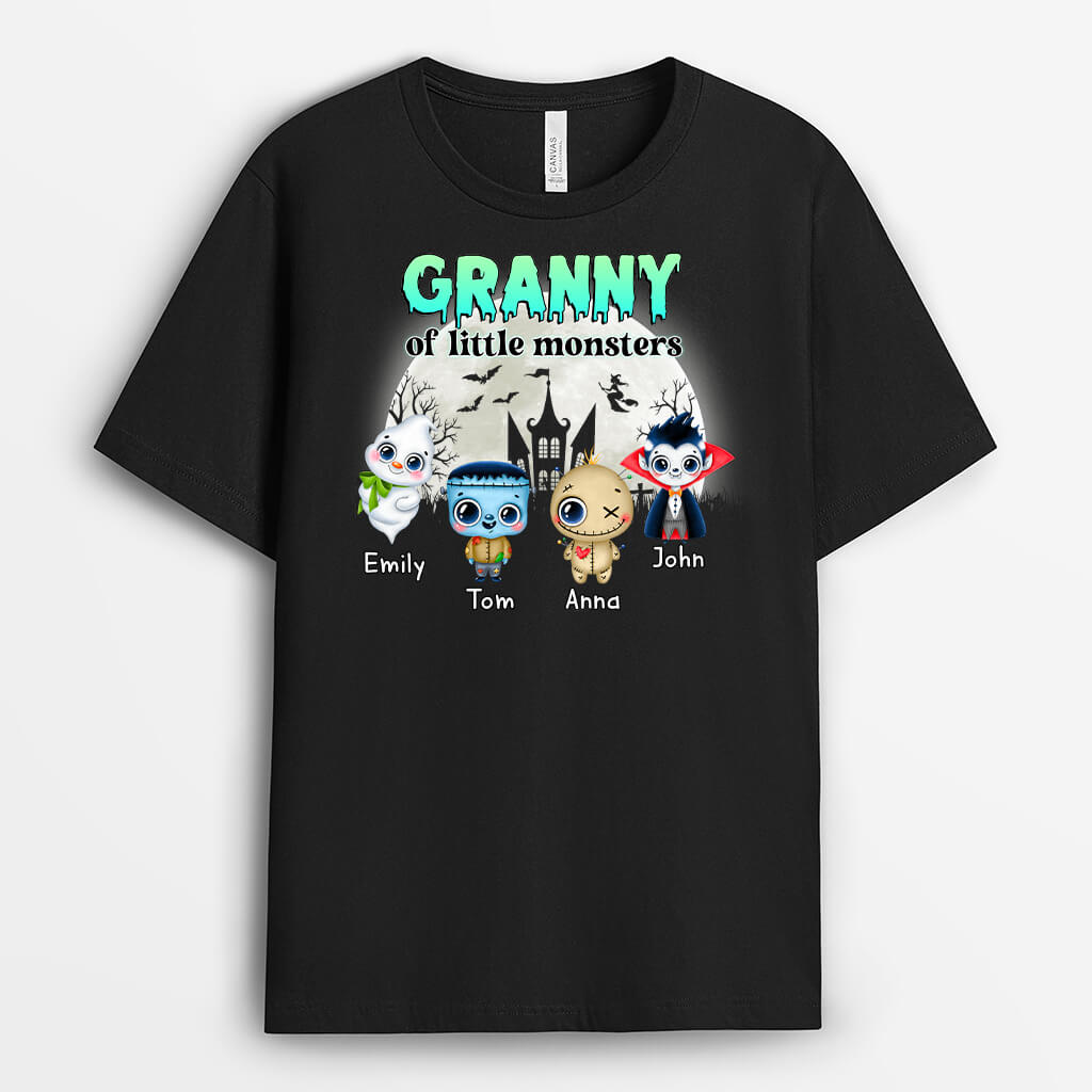 Personalized Grammy Of Little Monsters T-Shirt