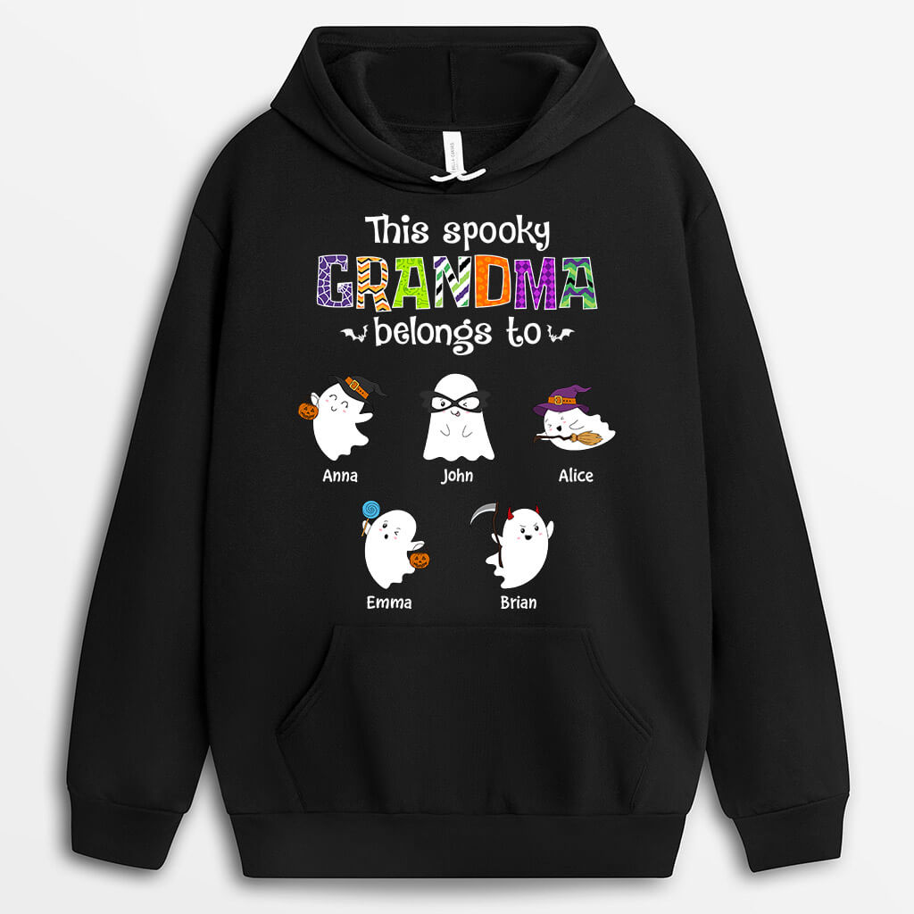 Personalized This Spooky Grandma Belongs To Hoodie