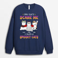 Personalized You Can't Scare Me I Have A Spooky Cat Sweatshirt