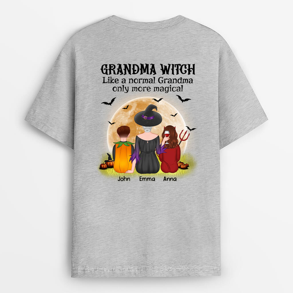 Personalized Halloween Grandma Witch More Magical T-Shirt