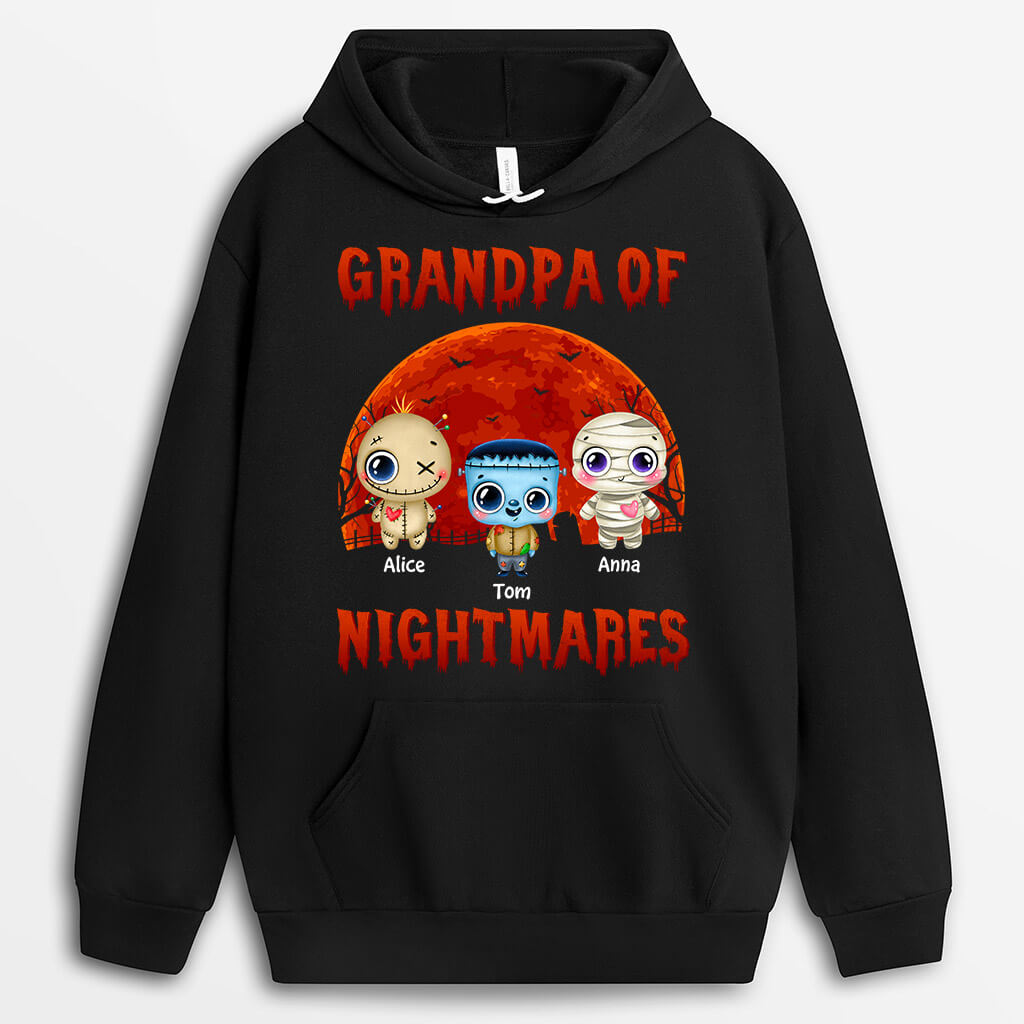 Personalized Granpa's Nightmares Hoodie