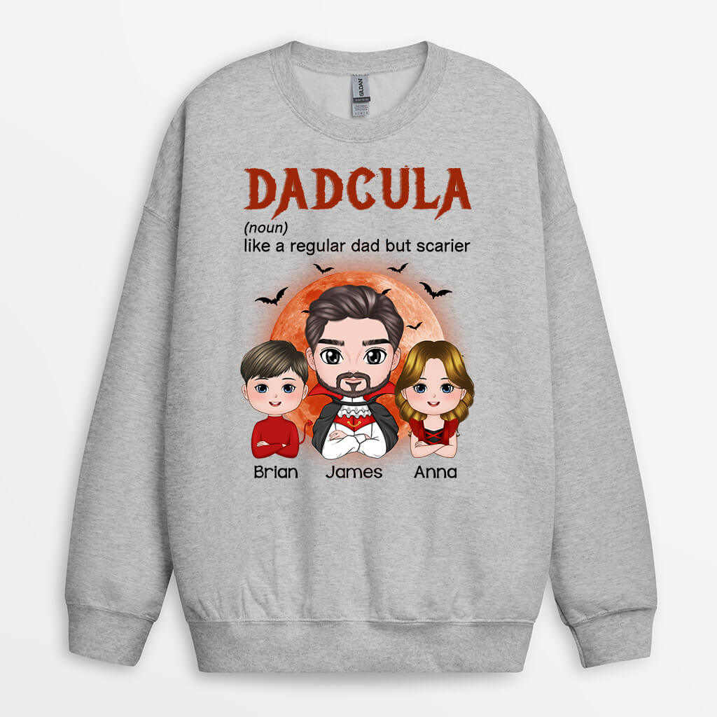 Personalized Dadcula Like A Regular Dad But Cooler Sweatshirt