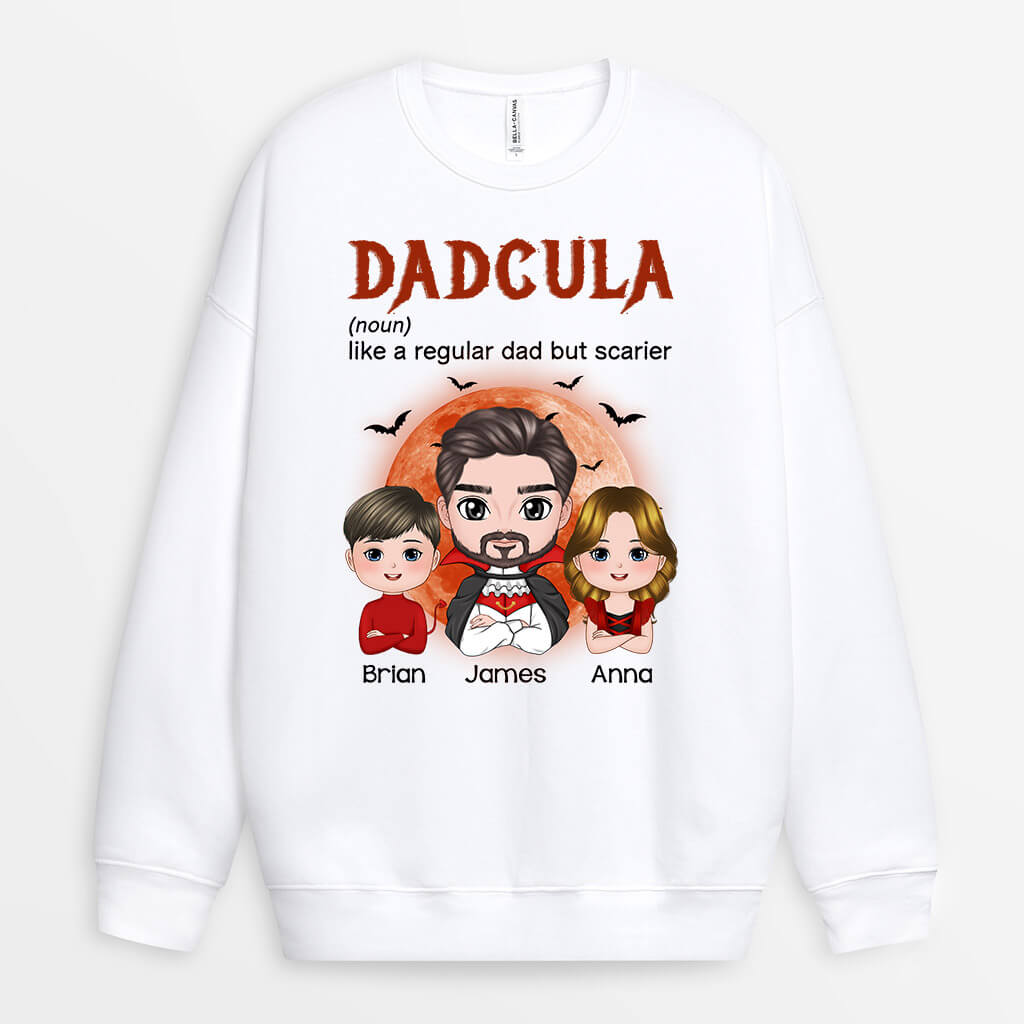 Personalized Dadcula Like A Regular Dad But Cooler Sweatshirt