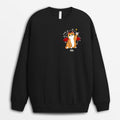 Personalized Halloween Cat Saying Hello Sweatshirt