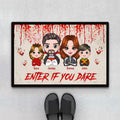 Personalized Enter If You Dare Door Mat