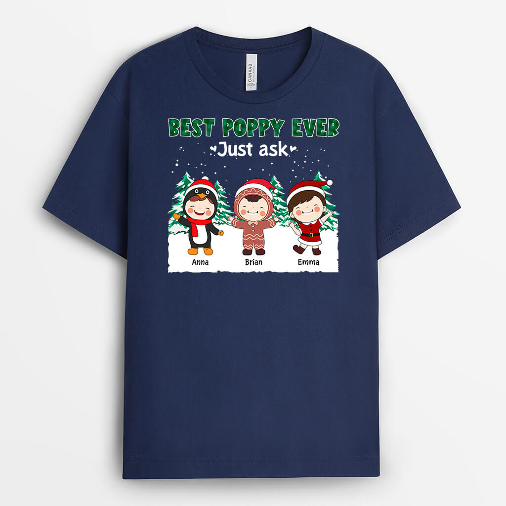 Best Dad Ever | Customized Christmas Graphic Tee Shirts