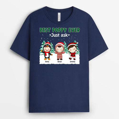 Best Dad Ever | Customized Christmas Graphic Tee Shirts