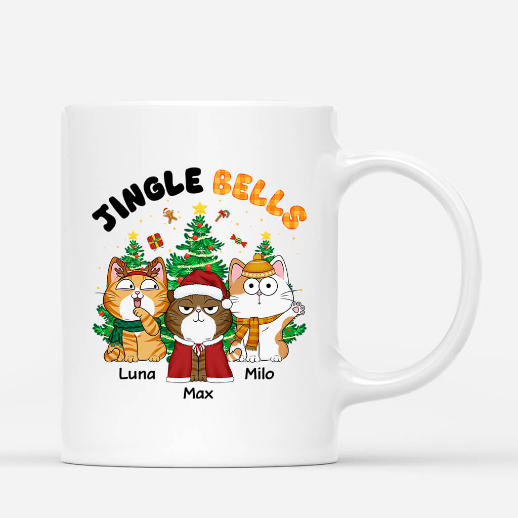 Jingle Hell Christmas Cat - Custom Cat Mugs