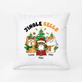 Personalized Jingle Hell Christmas Cat Pillow