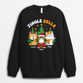 Personalized Jingle Hell Christmas Cat Sweatshirt