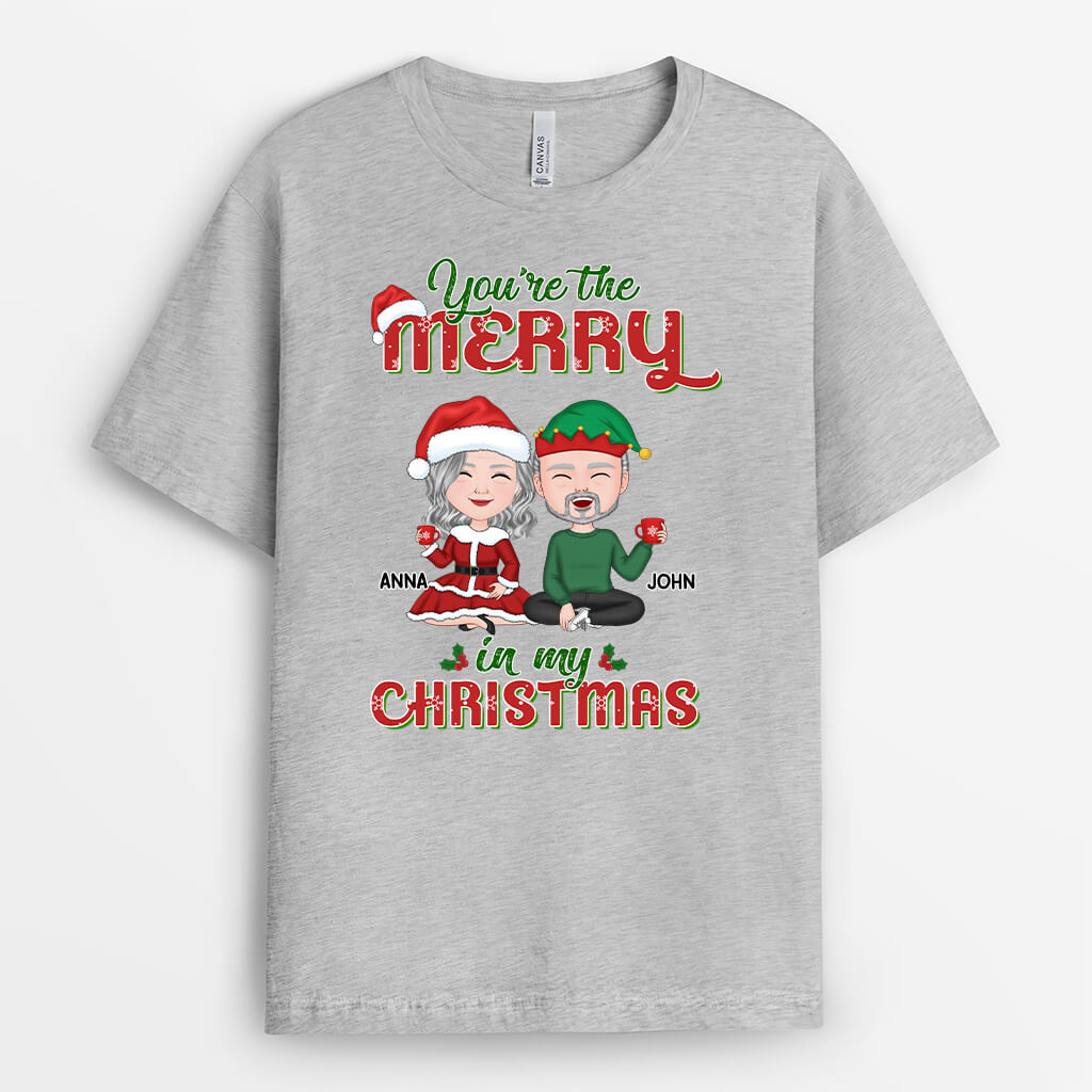 Couple Christmas Shirt – Personalized Christmas T-Shirt