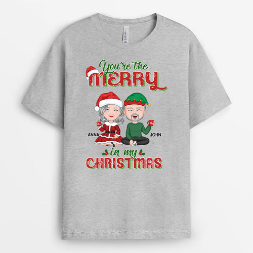 Couple Christmas Shirt – Personalized Christmas T-Shirt