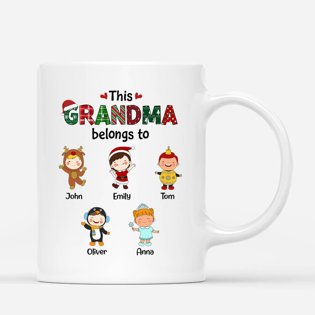 Personalized This Grandma Belongs To Mug