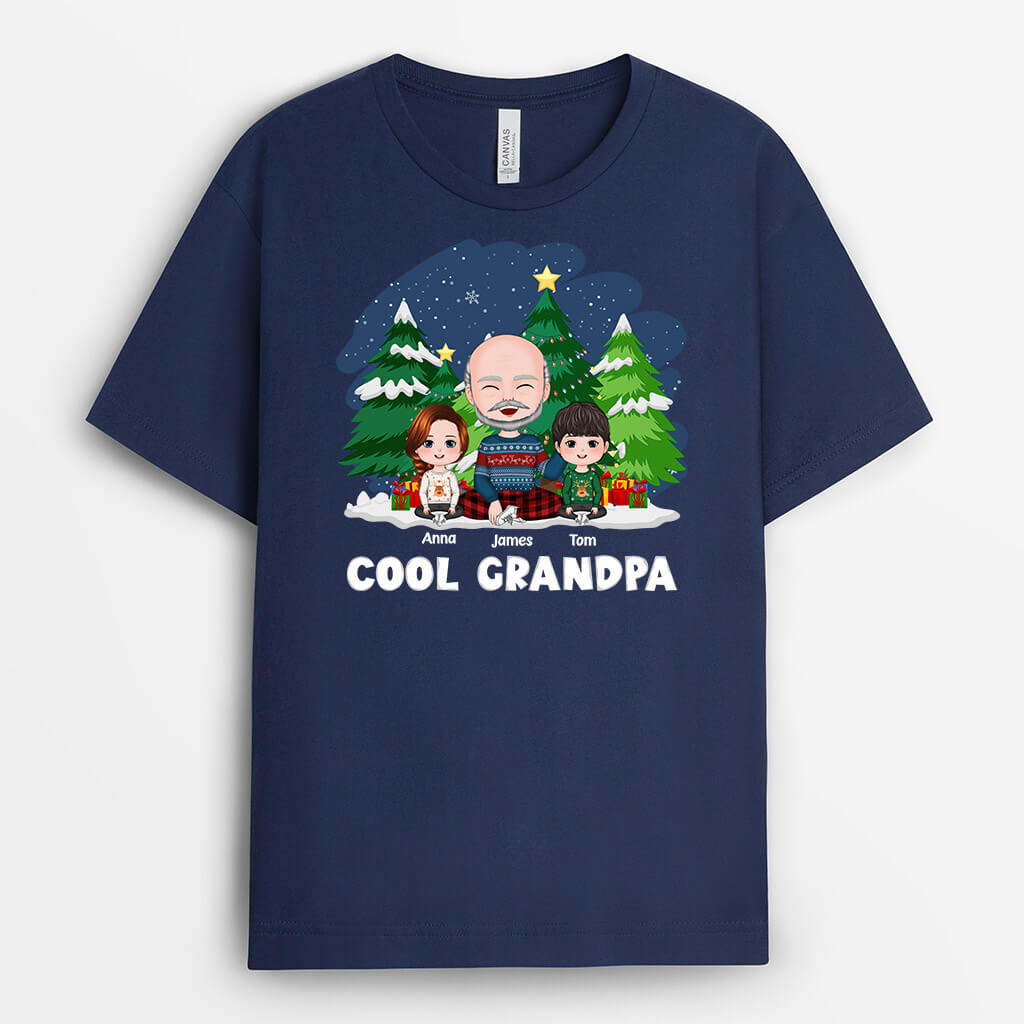 Cool Dad and Kids | Customized Christmas Themed T Shirts