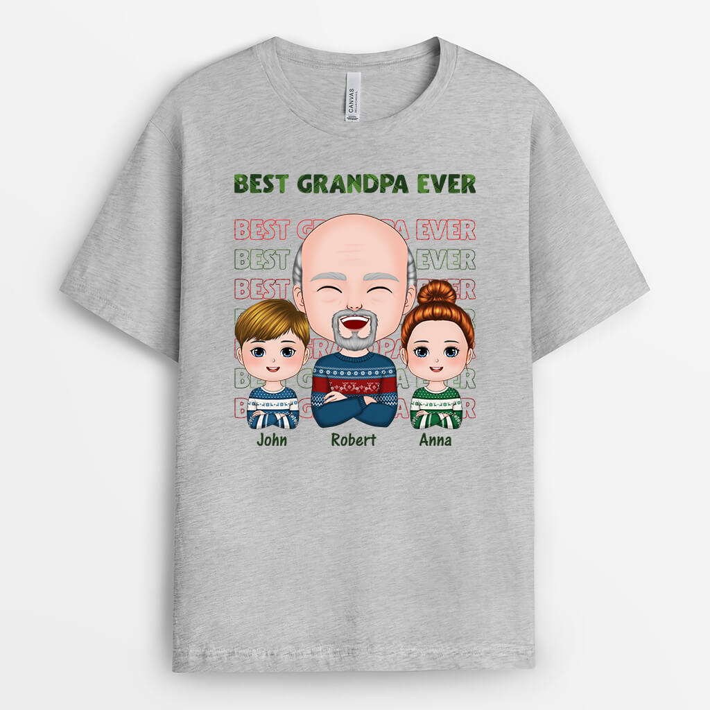 Best Dad Ever T-shirt | Personalized Christmas Gifts For Dad