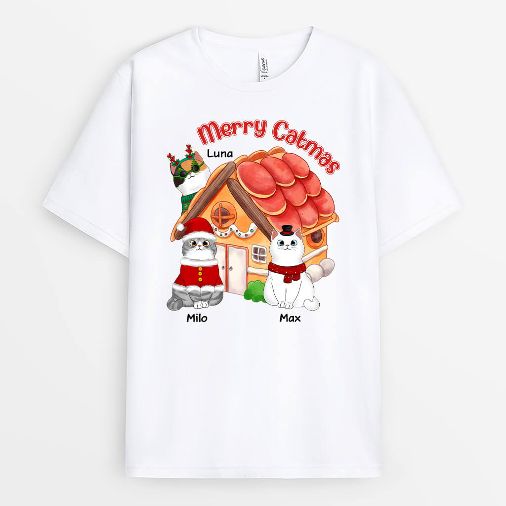 Merry Catmas | Personalized Merry Christmas Shirt for Cat Lovers