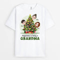 Happiness Is Being A Grandma - Customized Merry Christmas Tree Shirt
