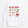 Personalized My Favorite Things At Christmas Sweatshirt