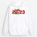 Personalized Christmas Couple Personalized With LOVE Word Hoodie