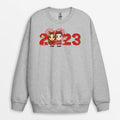 Personalized Christmas Couple Personalized With LOVE Word Sweatshirt