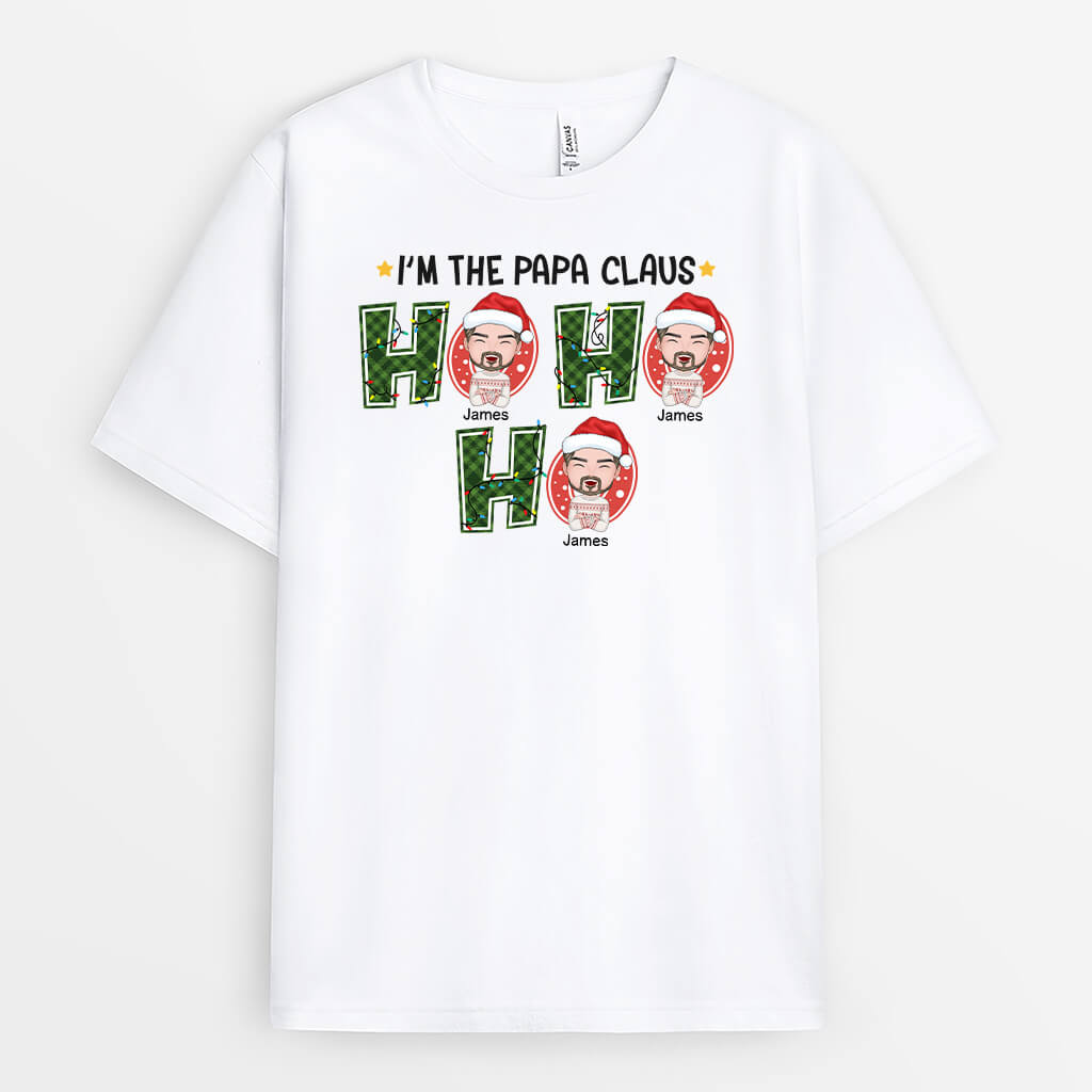 Christmas Shirts for Dad – Personalized Ho Ho Ho T-Shirt