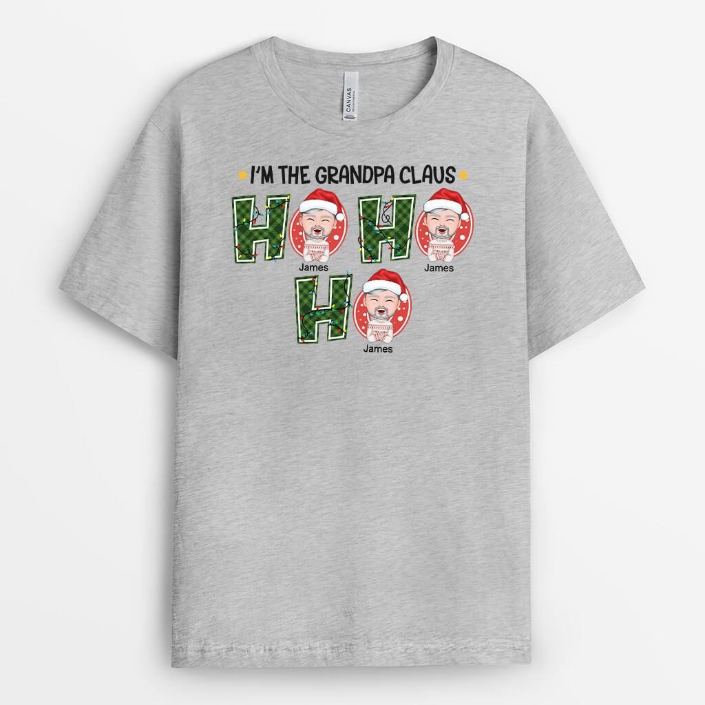 Christmas Shirts for Dad – Personalized Ho Ho Ho T-Shirt